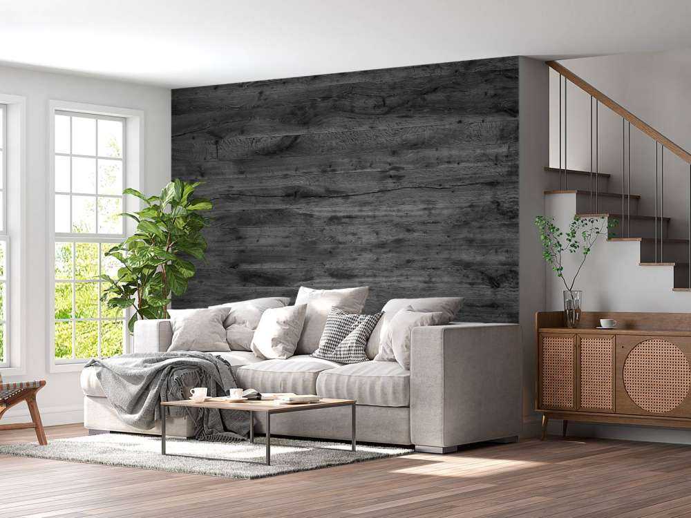 Planches de bois gris