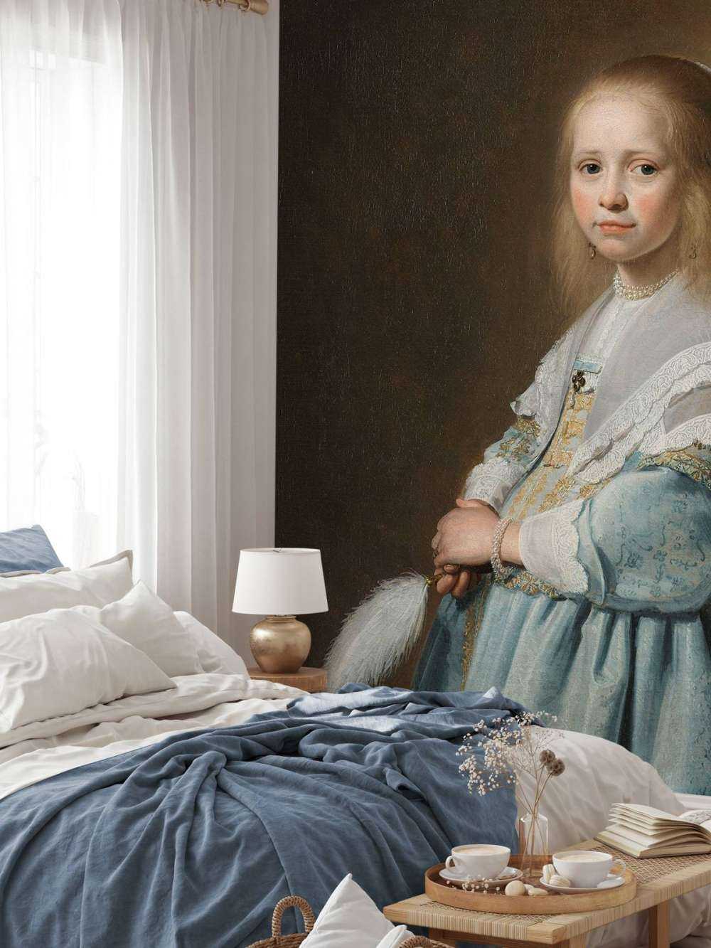 Portrait d'une fille en bleu