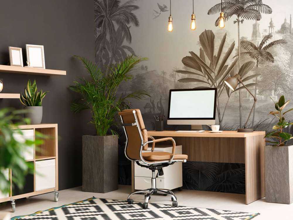 Leopard Landscape - Black and White