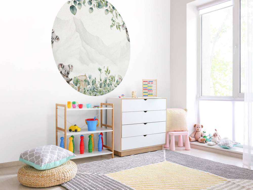 Paysage de koalas en couleurs