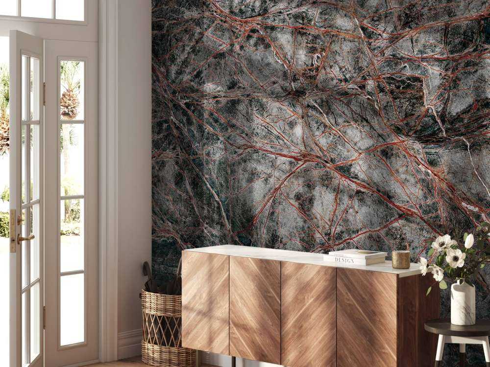 Marbre gris à structure fine