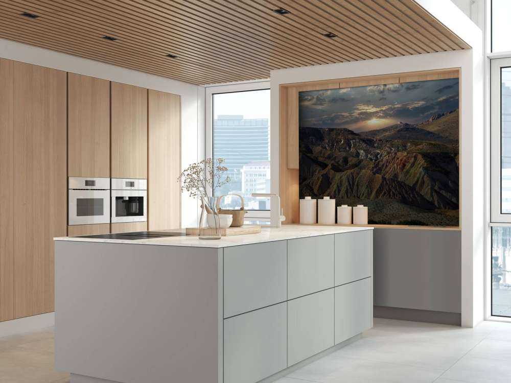 Coucher de soleil dans les montagnes