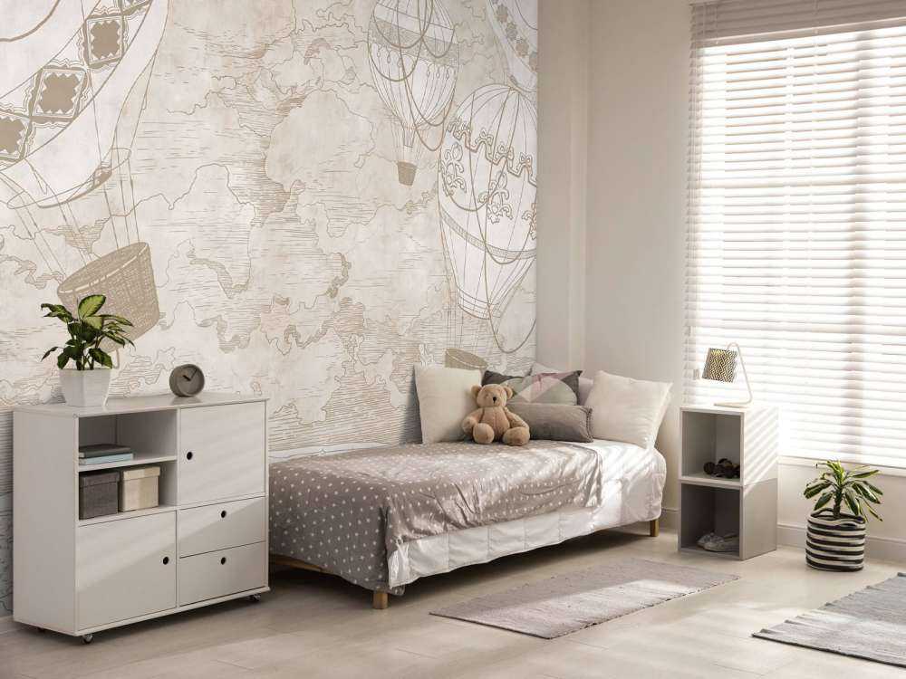 Montgolfières au-dessus de la ville