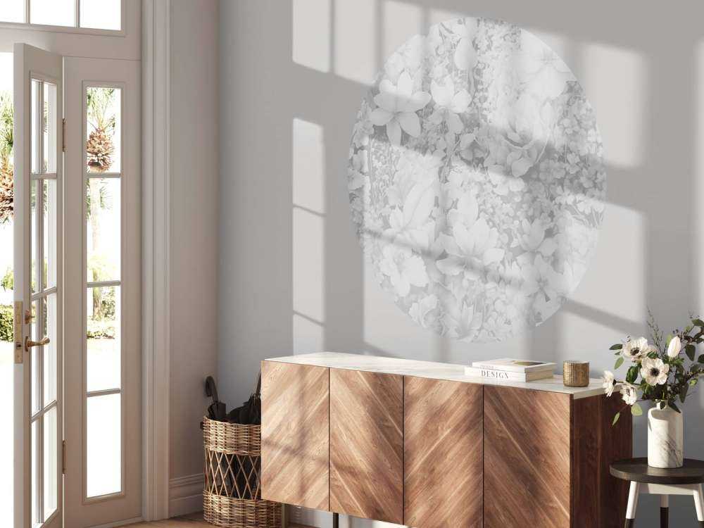 Festival de fleurs sans couture - blanc