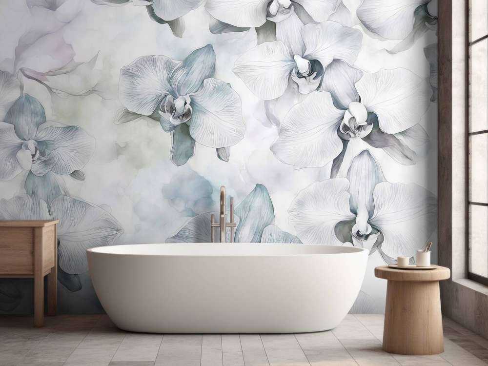 Mélodies d'orchidées aquarelle