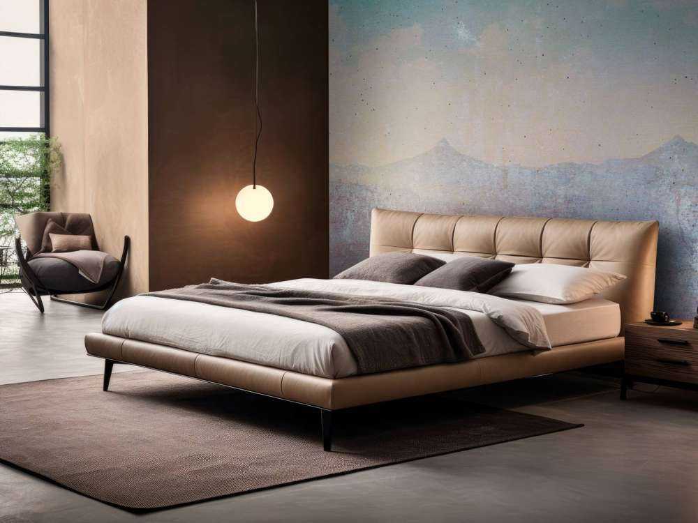 Paysage montagneux estompé dans la lumière du matin