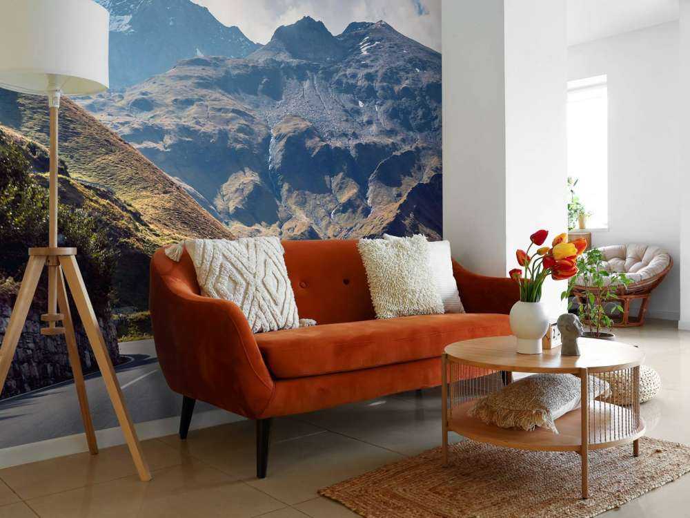 Panorama d'une route de montagne