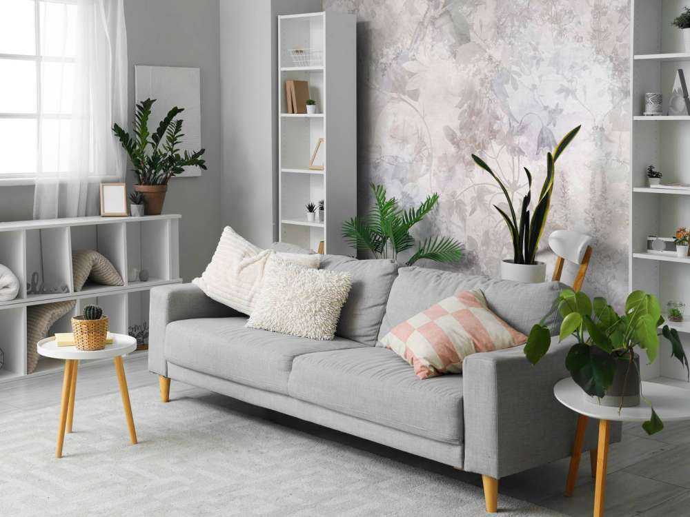 Jardin aquarelle taupe