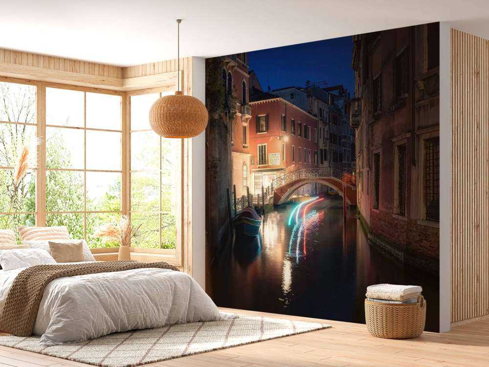 Gracht nocturne à Venise