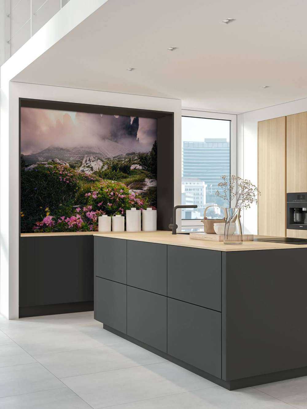 Beauté des fleurs dans les Dolomites