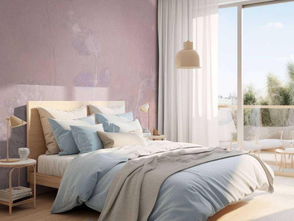 Géranium sauvage en neige - mauve