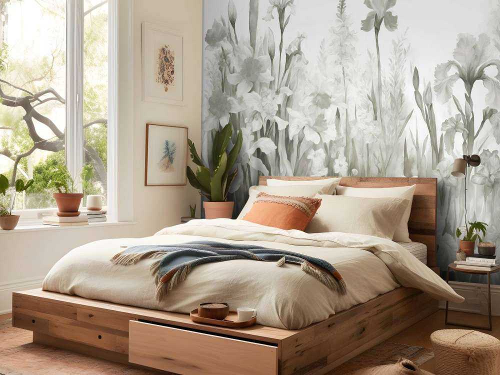 Printemps parfumé - gris