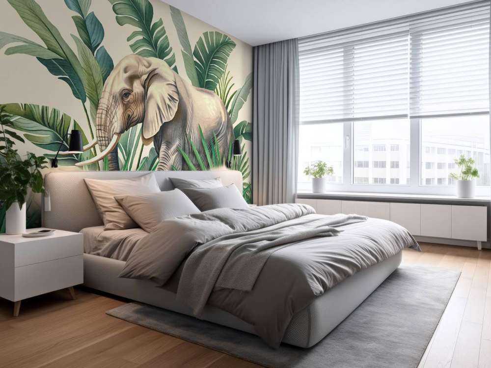 Aventure dans la jungle tropicale des éléphants