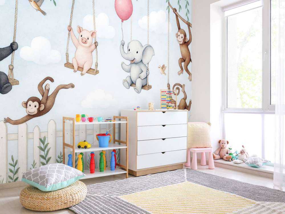 Amis des animaux dans le jardin d'enfants