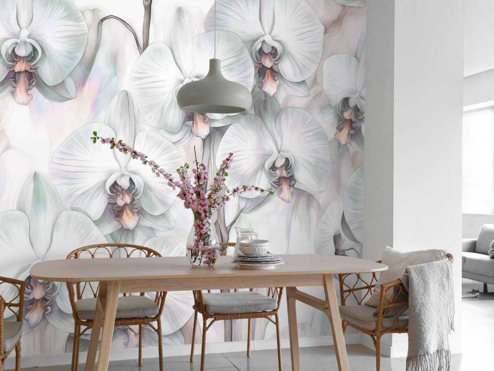 Paradise des Orchidées Vert Foncé