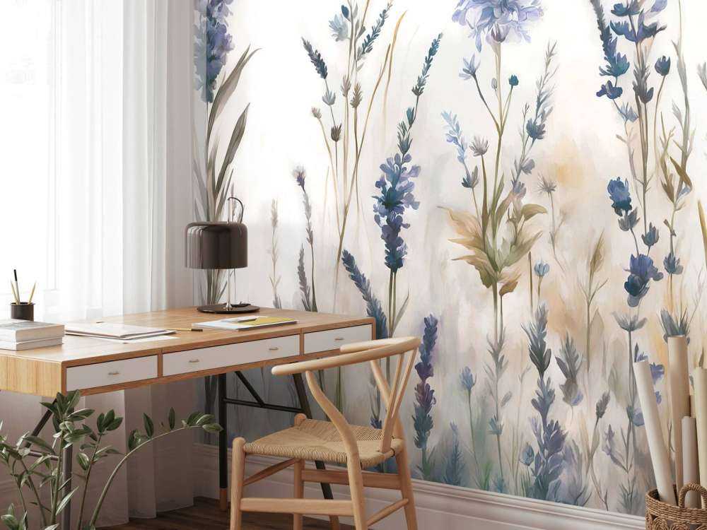 Lavande Clair Seamless Doux Bleu