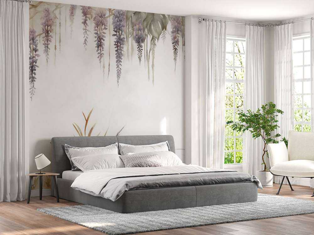 Glycine et Graminées Beige