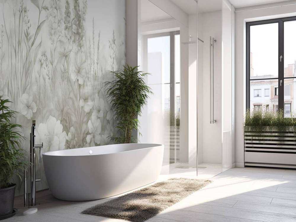 Jardin anglais tendre - vert menthe