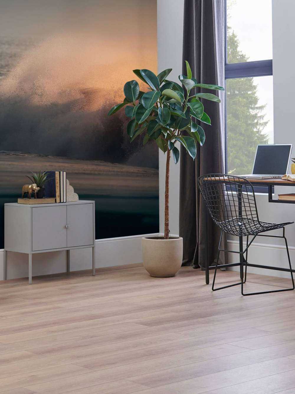 Vagues déferlantes sur la plage