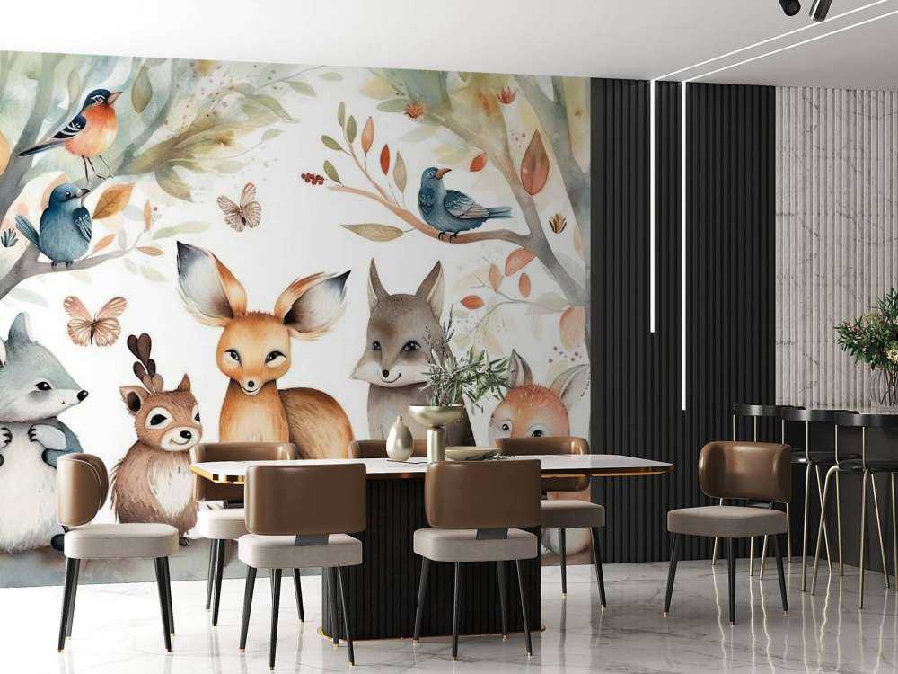 Ensemble d'aquarelles Woodland Narrative