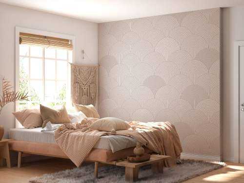 Arches et courbes Boho - beige neutre
