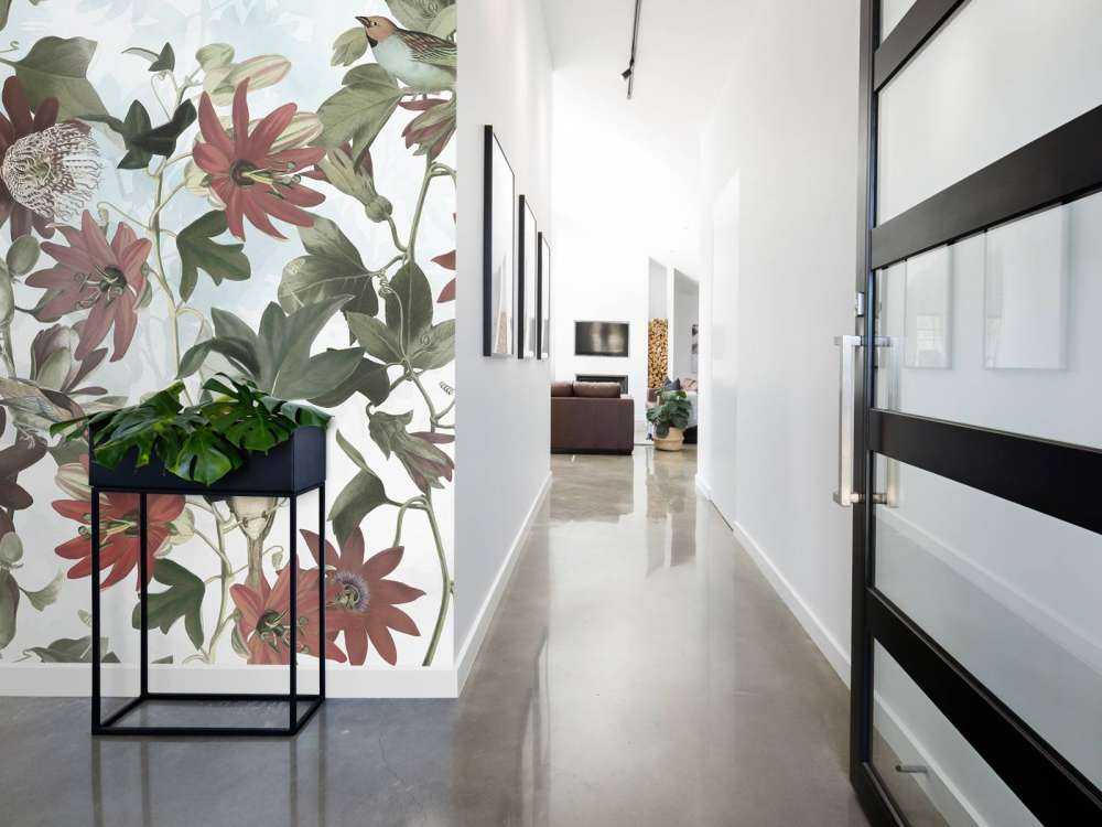 Sept oiseaux dans un feuillage enchanté - Bleu doux