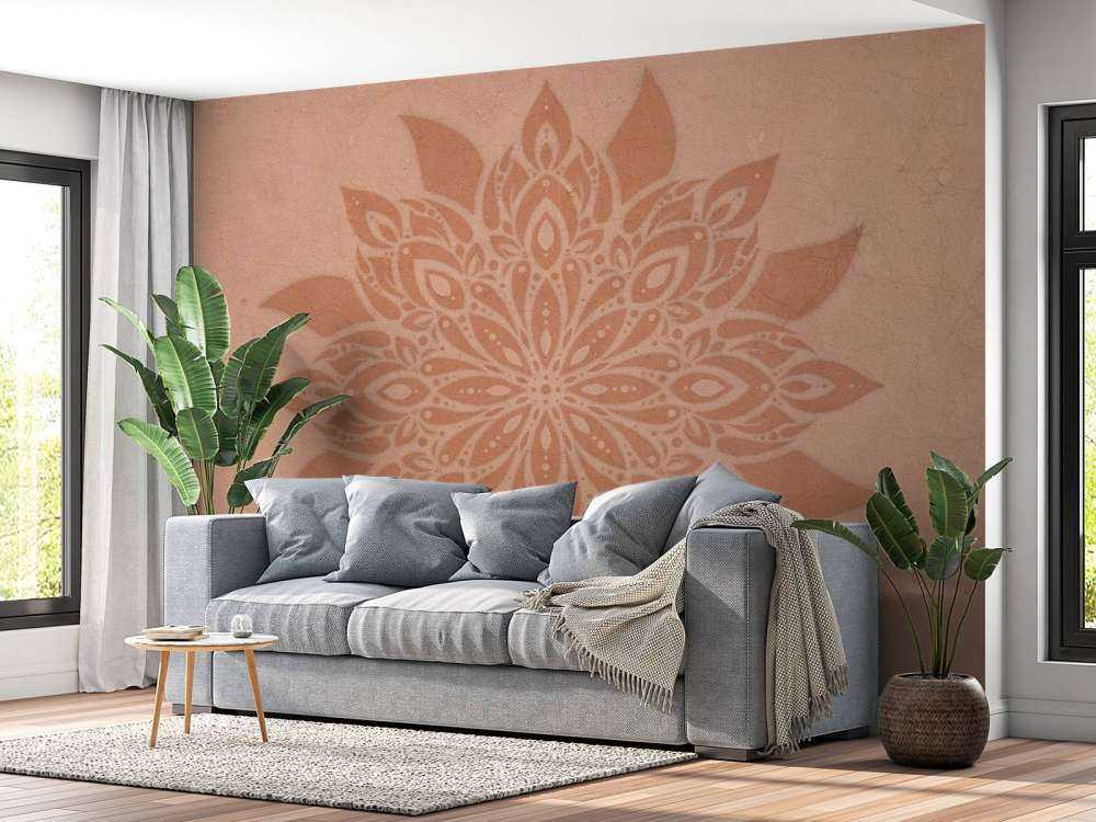 Mandala de terre fleuri