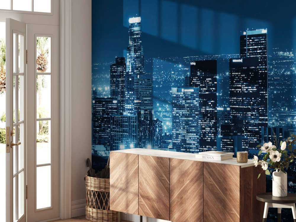 Ligne d'horizon bleue