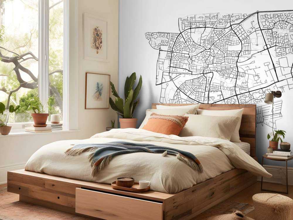 Carte de Leeuwarden, blanc