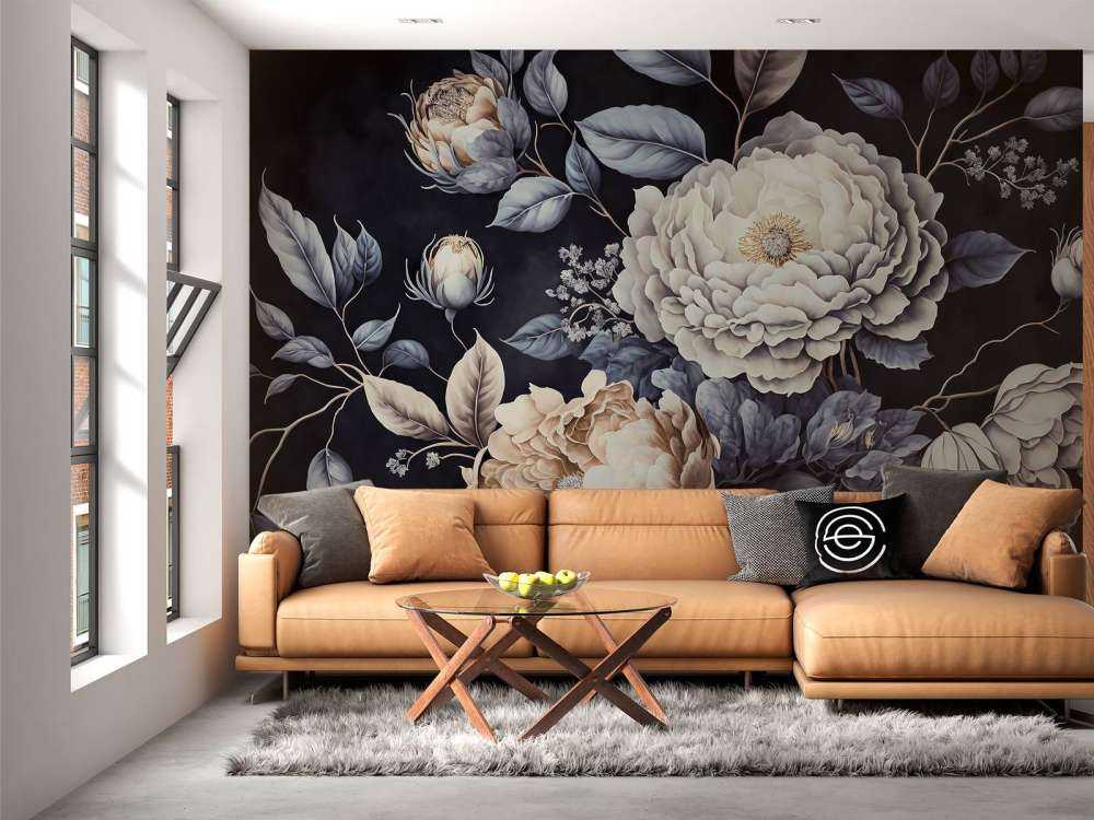 baroque, floral, grand et sombre