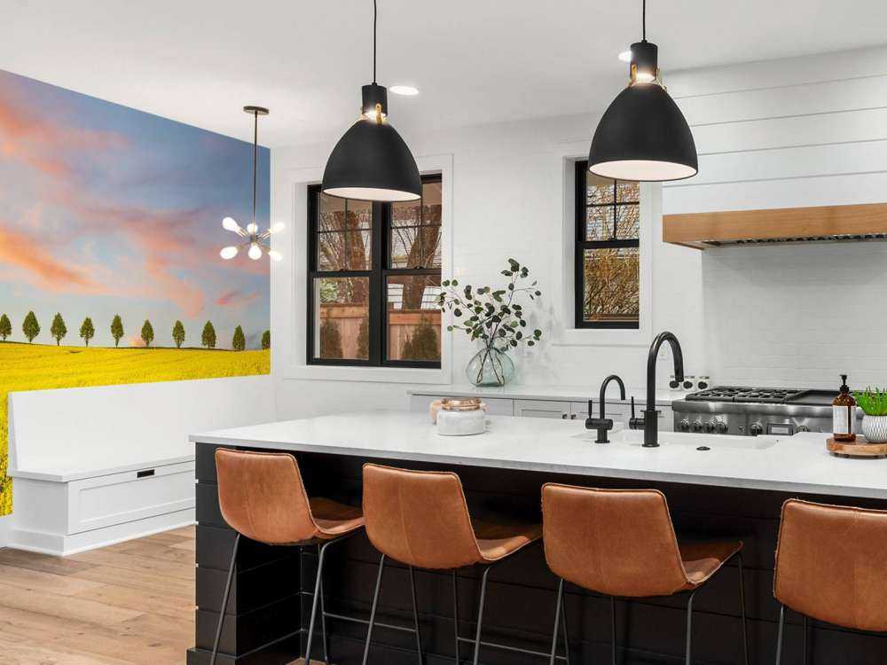 Champ plein de fleurs jaunes