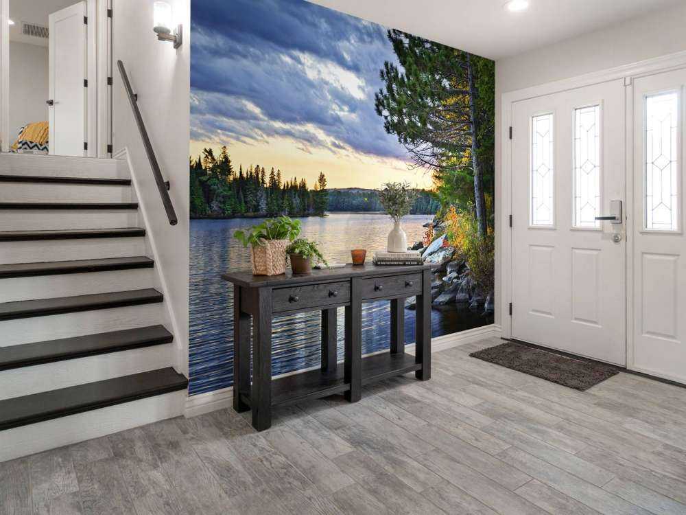 Coucher de soleil sur le lac