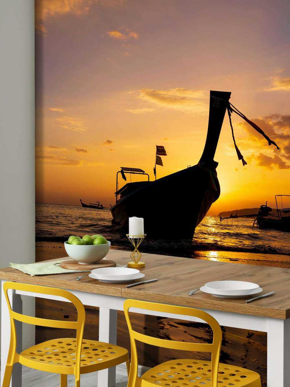 Bateau traditionnel à queue longue