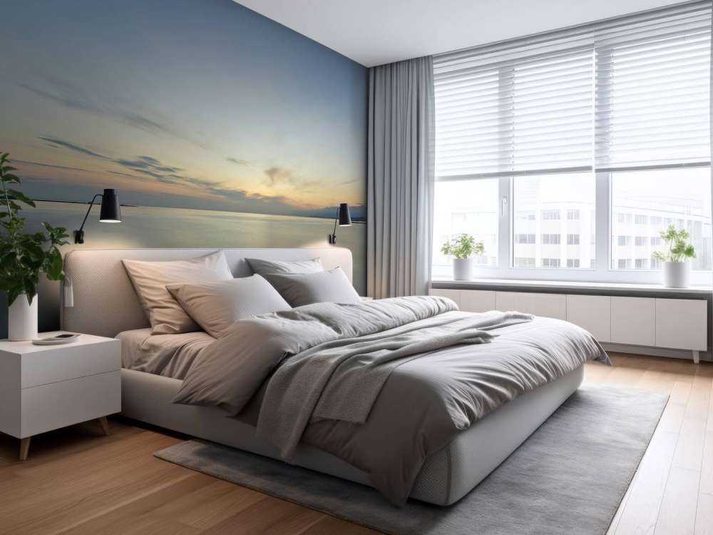 Lever de soleil près de la côte 