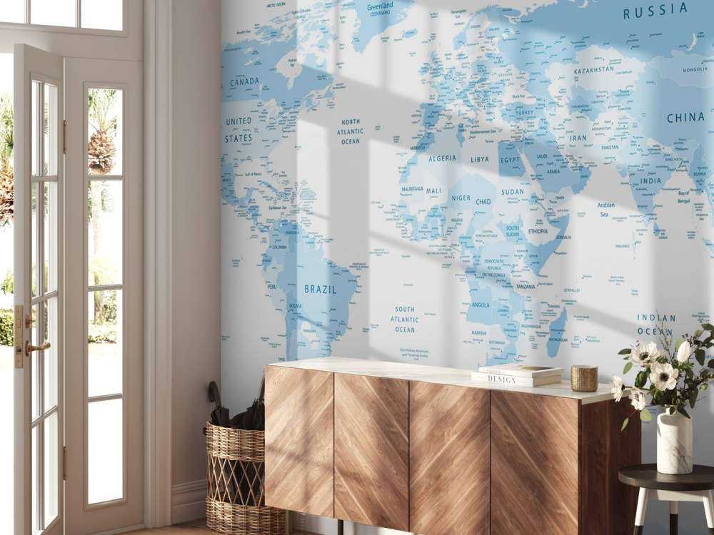 Carte du monde réaliste