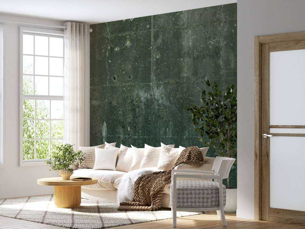 Aspect de béton vert