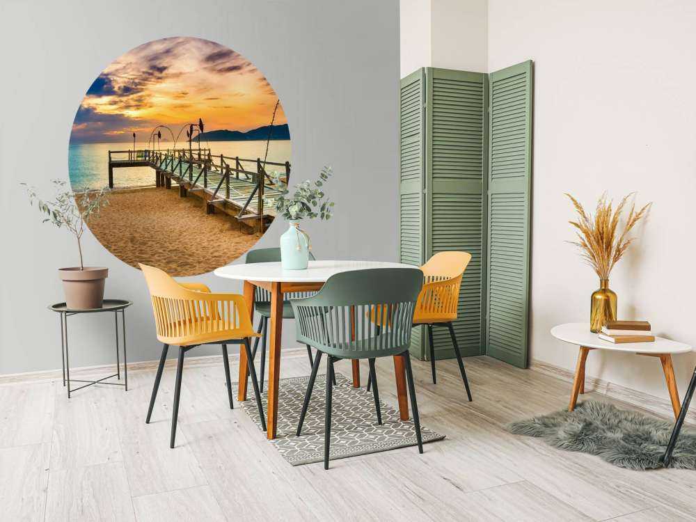 Lever du soleil sur la mer