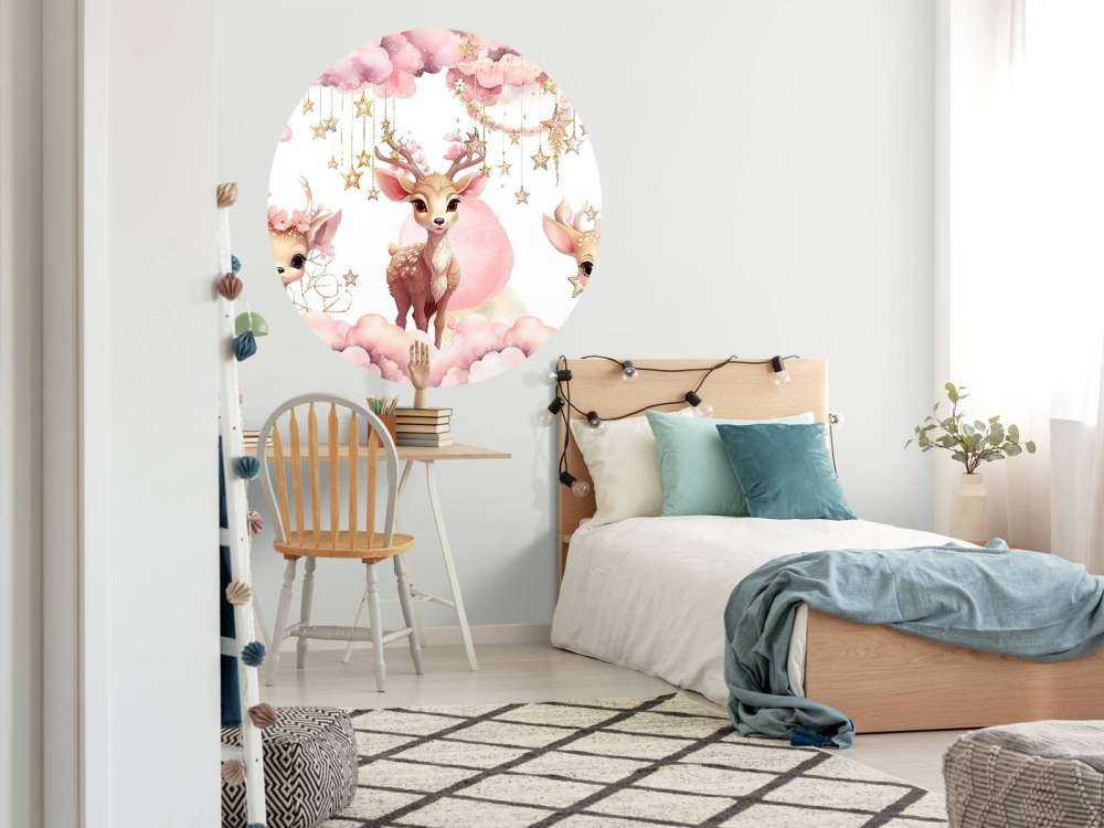 Dromerig cerf entre les étoiles