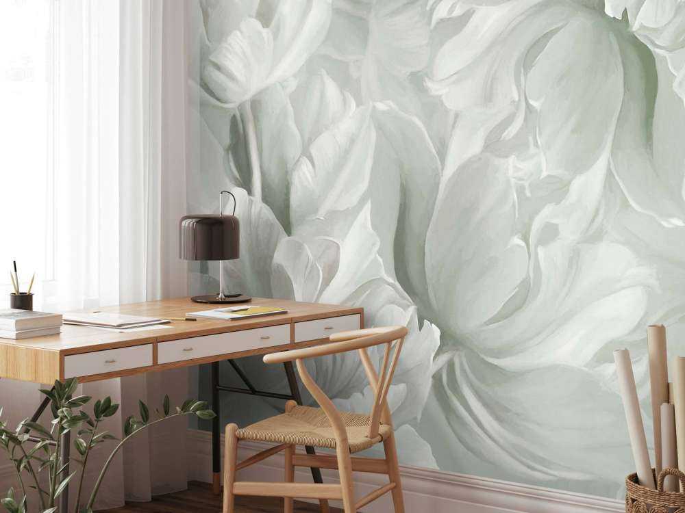 Grandes tulipes vertes