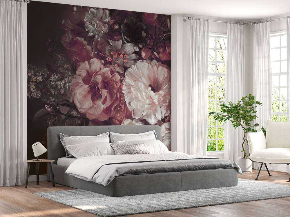 Bouquet avec lilas rouge