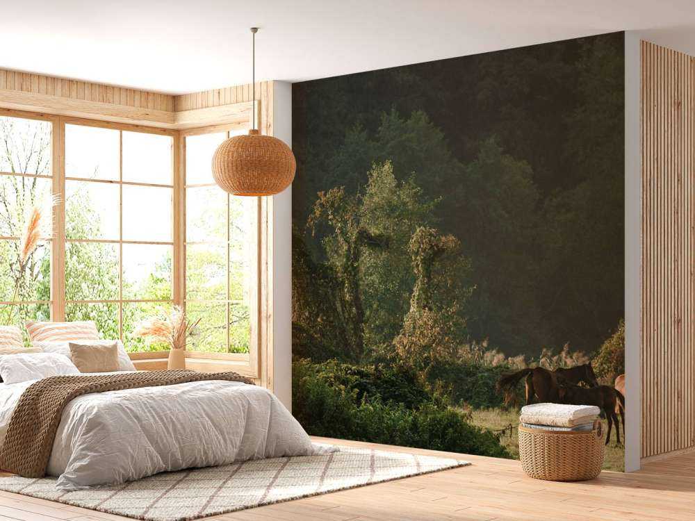 Chevaux dans la Forêt Enchantée