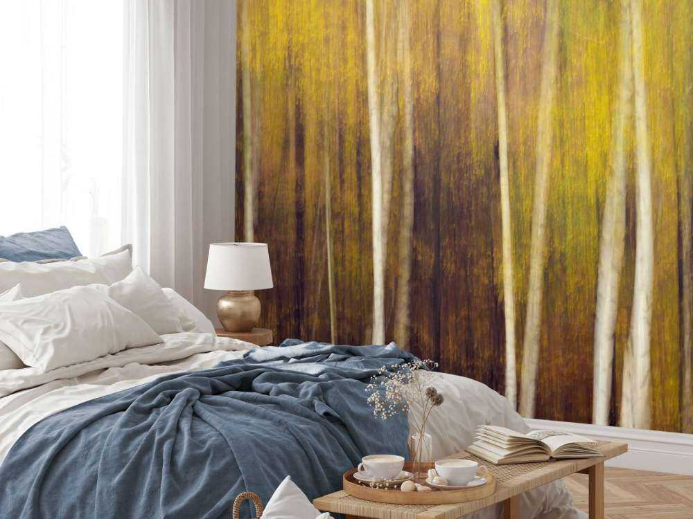 Forêt d'automne en mouvement