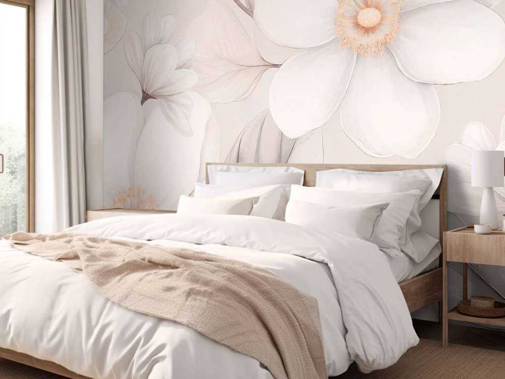 Fleurs de magnolia douces en crème