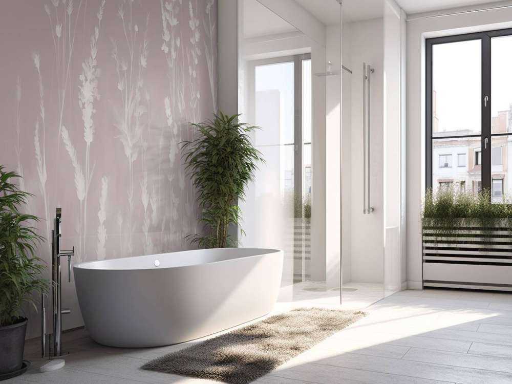 Lavande Clair Seamless Rose Poudré