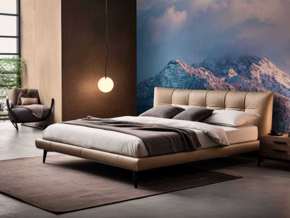 Lumière d'hiver rose sur les sommets des montagnes