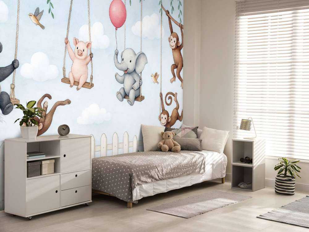 Amis des animaux dans le jardin d'enfants