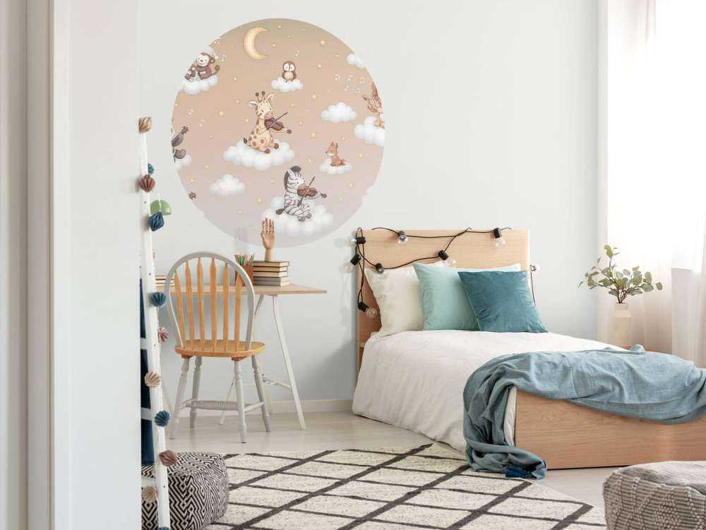 Concert d'oiseaux dans les nuages - sable