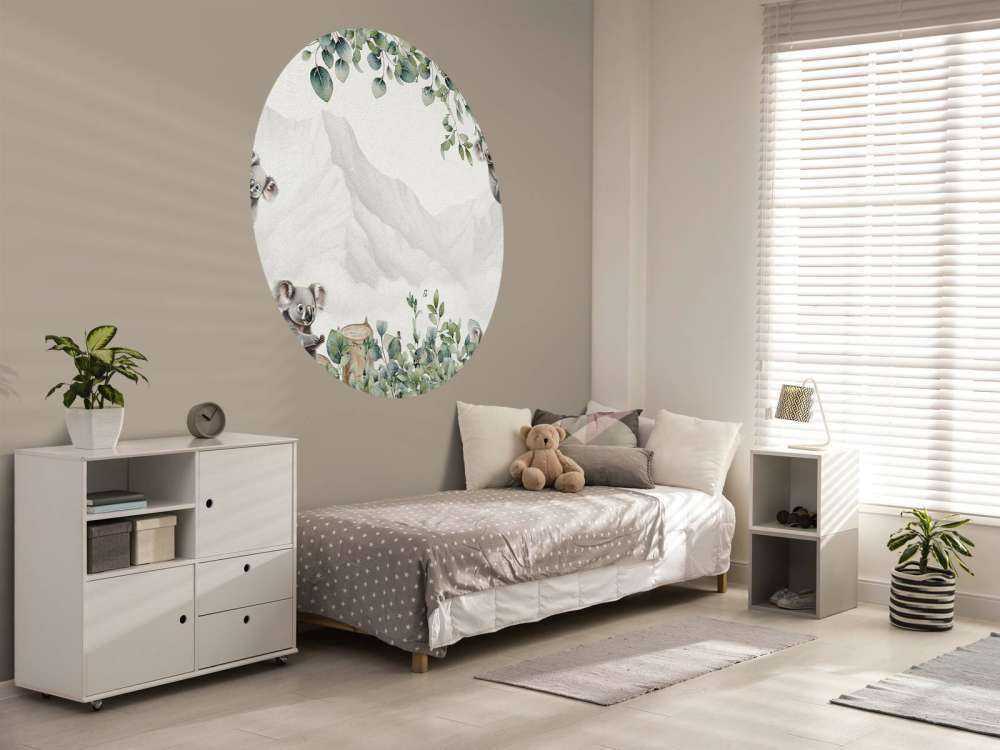 Paysage de koalas en couleurs