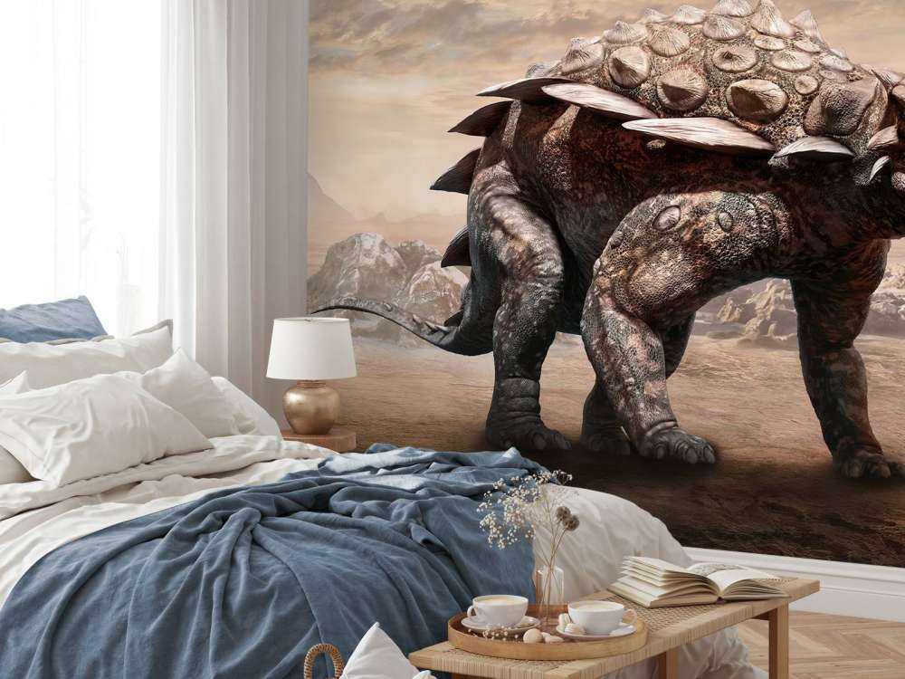 Dinosaure dans une zone déserte