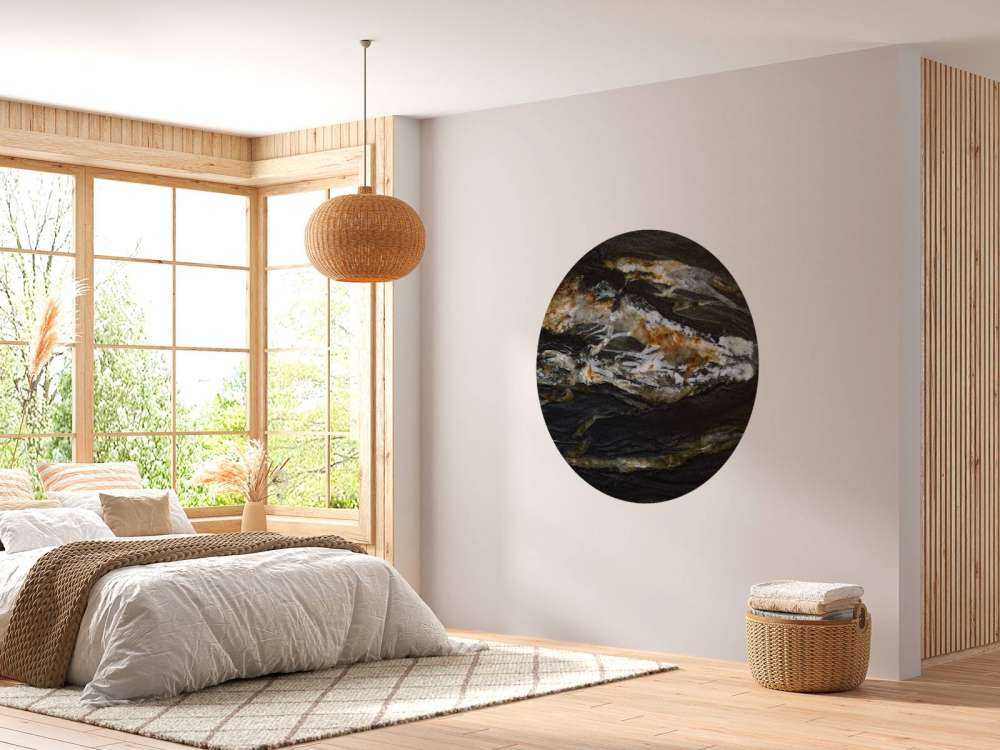 Marbre noir avec relief